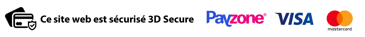 Paiement sécurisé (Payzone, Visa, Mastercard)